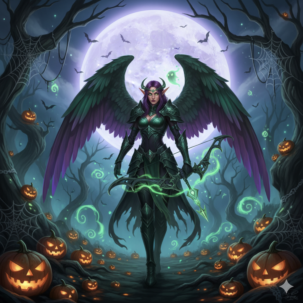 Tiên Nữ Elf bí ẩn trong rừng Halloween